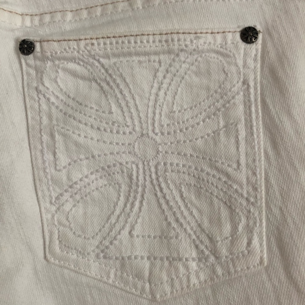 Habitual cropped white jeans